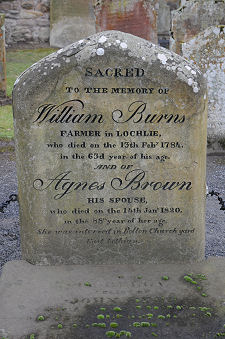 William Burns' Gravestone