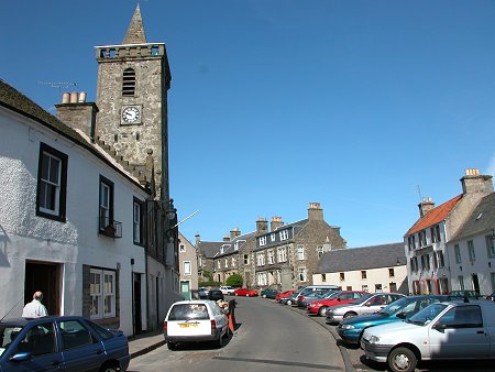 Auchtermuchty High Street and Town House
