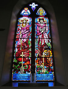 One of the Stained Glass Windows