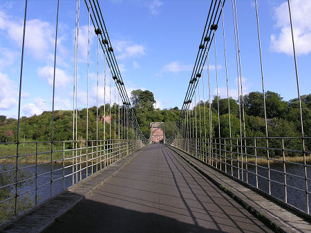 Union Chain Bridge, Looking East Towards England
