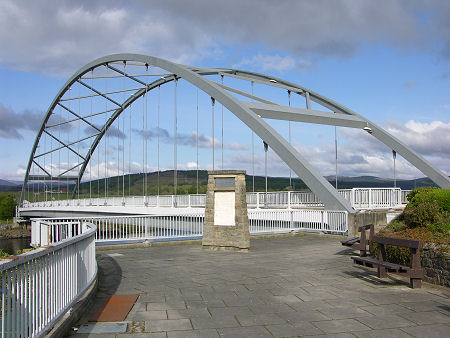 Bonar Bridge War Memorial and the Kyle of Sutherland