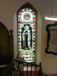 Stained Glass Windown in the South Wall