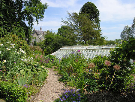 The Garden and  the Fernery, with Ascog Castle in the Background
