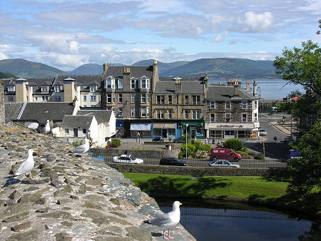 Rothesay Seen from the Walls of Rothesay Castle
