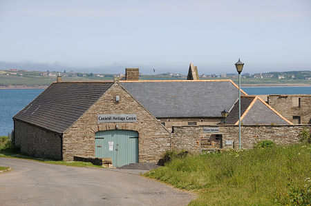 Castlehill Heritage Centre with Dunnet Bay and Dunnet in the Background