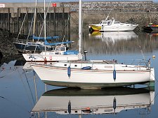 Yachts in Drummore Harbour