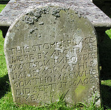 Thomas Watson's Gravestone