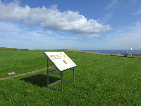 Doon Hill, Complete with Info Board and View of the North Sea