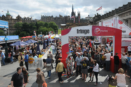 The View from Princes Street During the Fringe