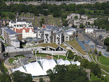 Scottish Parliament from Above