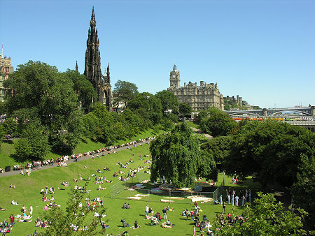 Princes Street Gardens in the Summer