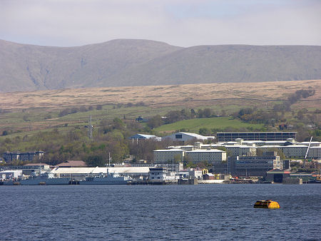 Faslane Naval Base Viewed Across Gare Loch