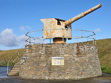 Naval Gun at Lyness