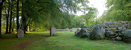 The Clava Cairns Seen from the South West