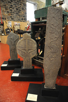 Three of the Carved Stones on View