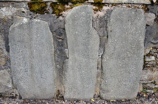 Stones Set in Churchyard Wall