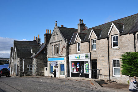 Village Shops, with Little Loch Shin in the Background