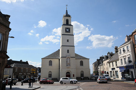 St Nicholas' Church and Lanark High Street