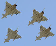 Four Typhoons of 6 Squadron