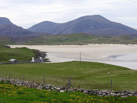 View South Over Uig Beach in South-West Lewis