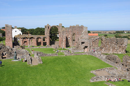 Lindisfarne Priory from the Heugh