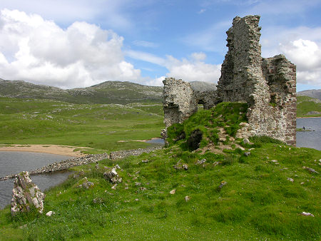 Ardvreck Castle Set Against the Sutherland Landscape