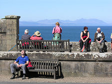 View of Arran from the Courtyard