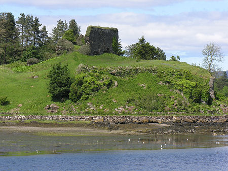 Aros Castle Seen From the South, cross the Mouth of the Aros River