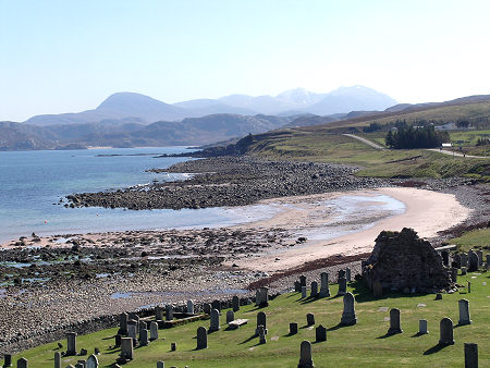 View East from Laide Over Gruinard Bay to the Peaks of An Teallach