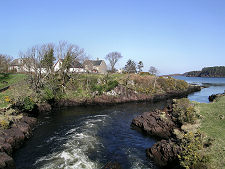River Ewe Flowing into Loch Ewe