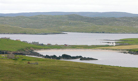 Hillswick from the West Showing Sand Wick in the Foreground and Ura Firth in the Background
