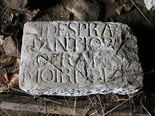 Stone Fragment in Morthouse
