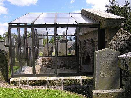 Tolquhon Tomb Protective Housing from the West