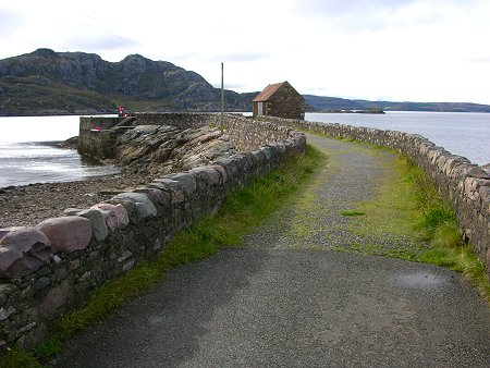 Lower Diabaig Pier with Loch Diabaig and Loch Torridon Beyond