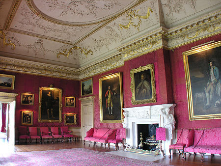 The Red Drawing Room at  Hopetoun House
