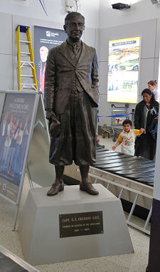 Statue in Inverness Airport