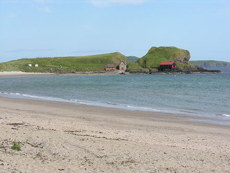 Dunaverty Head, Site of Dunaverty Castle, from the West