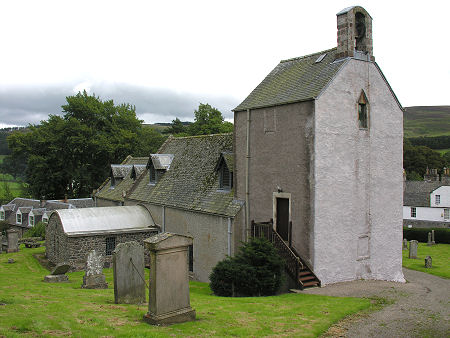 Stobo Kirk: Merlin is said to have been baptised nearby