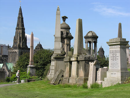 Glasgow Necropolis, Where a Monument was erected to William Miller