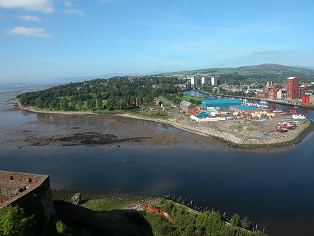 The River Clyde and River Leven at Dumbarton
