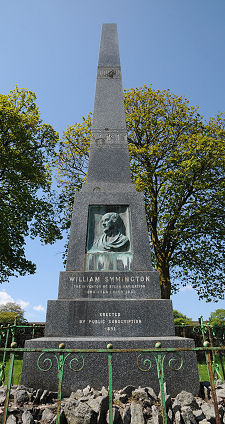 Memorial to Symington in Leadhills