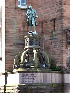 Statue of James Watt in Greenock