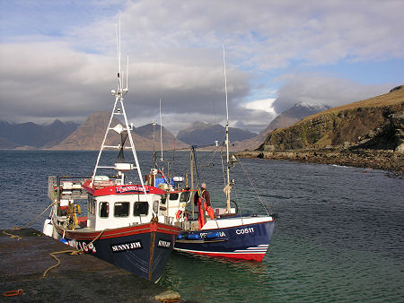 Fishing Boats at Elgol on Skye: These turn out to be registered in 