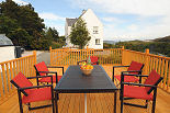 View of Collam Villa and the Decked Area