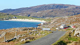 View of Creagach Chalet and Hushinish Beach