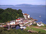 The view over Crinan Hotel