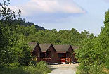 View of a group of chalets