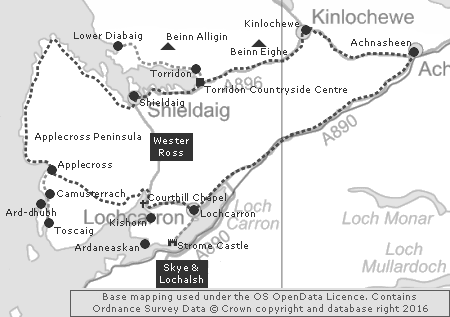 Clickable Map of the Applecross & Torridon Tour