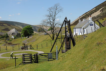 Wider View With Miners' Cottages and Lead Mine in the Background