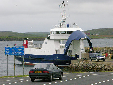 The Bluemull Sound Ferry at Gutcher